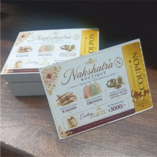 Customized Exclusive Boutique Coupon / Voucher